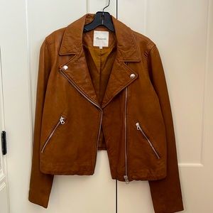 Madewell Washed Leather Motorcycle Jacket